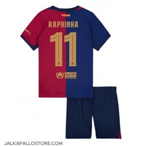 Barcelona Raphinha Belloli #11 Kotipaita Lapsille 2024-25 Lyhythihainen (+ shortsit)